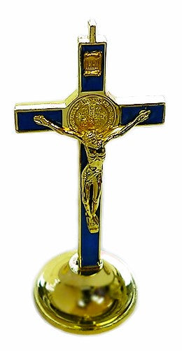 Cross Stand, Blue Gold, Small 5inch