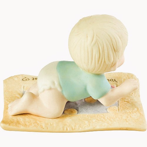 Precious Moments Baby You're On The Move And Growing So Fast Bisque Figurine