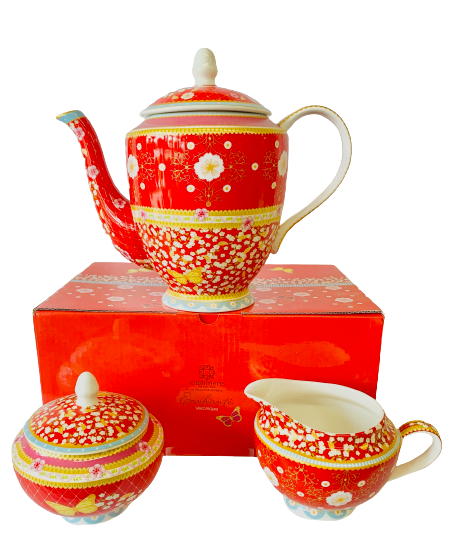Tea Set 5-piece from Maxwell & Williams Cashmere Enchante Collection Bone China