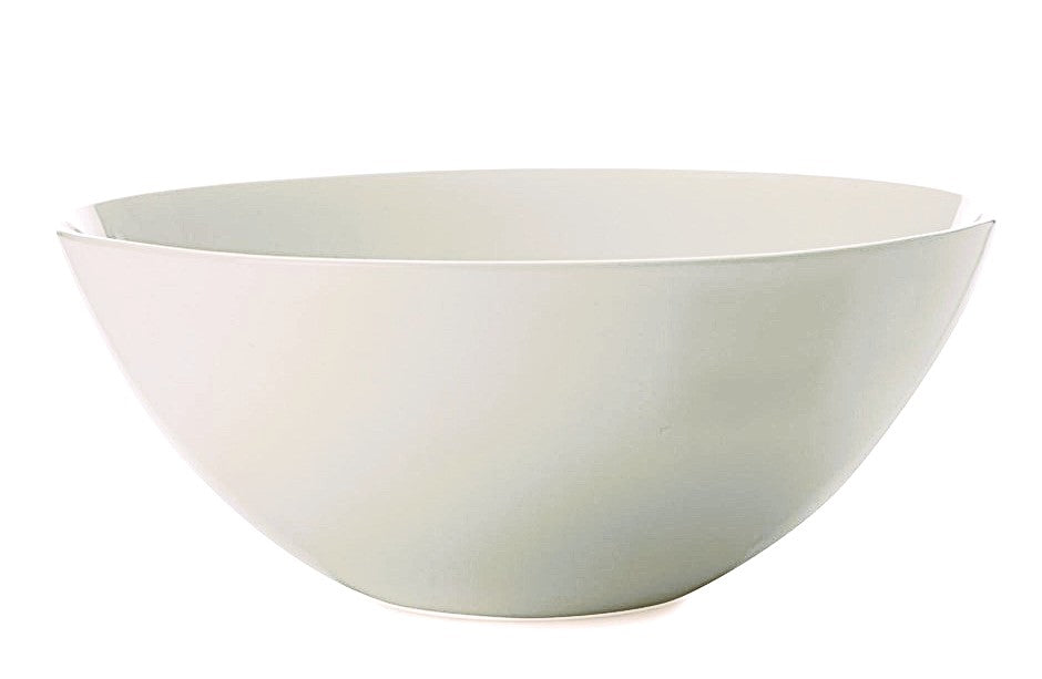 White Bone china bowl on a white background