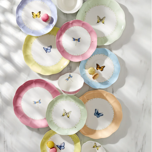 Lenox Piatto piano quadrato Butterfly Meadow, 7.16, Multi Lenox Piatto piano quadrato Butterfly Meadow, 7.16, Multi