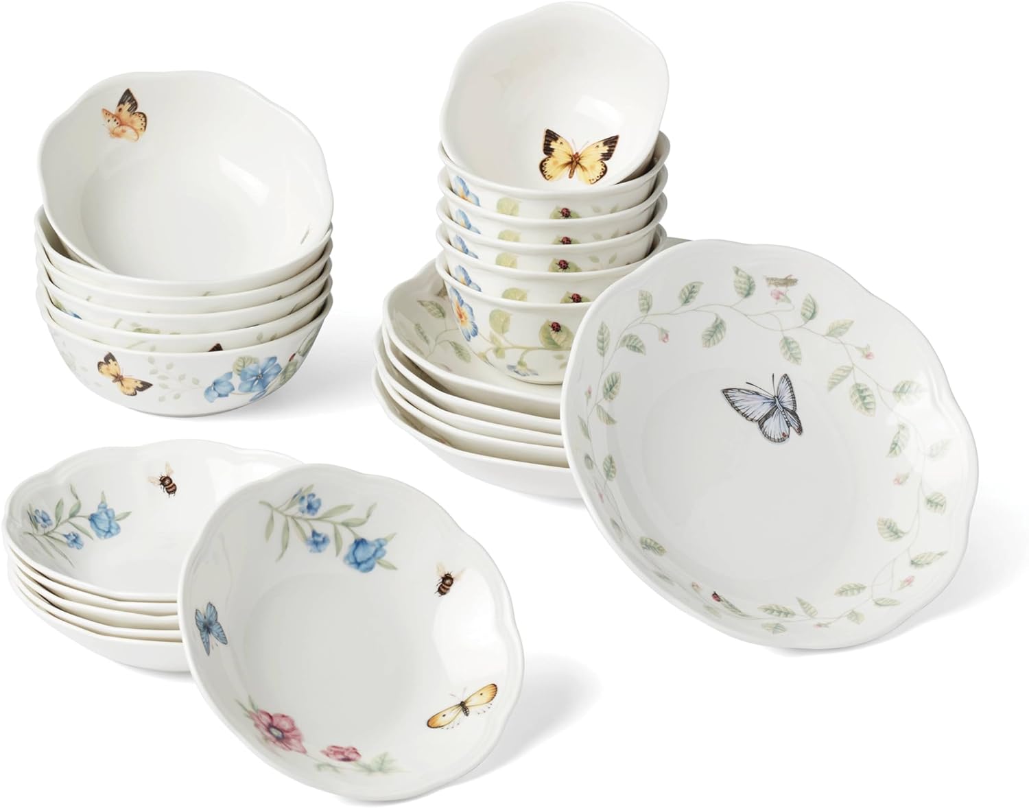 Lenox Butterfly Meadow 24 piece bowls set 895704