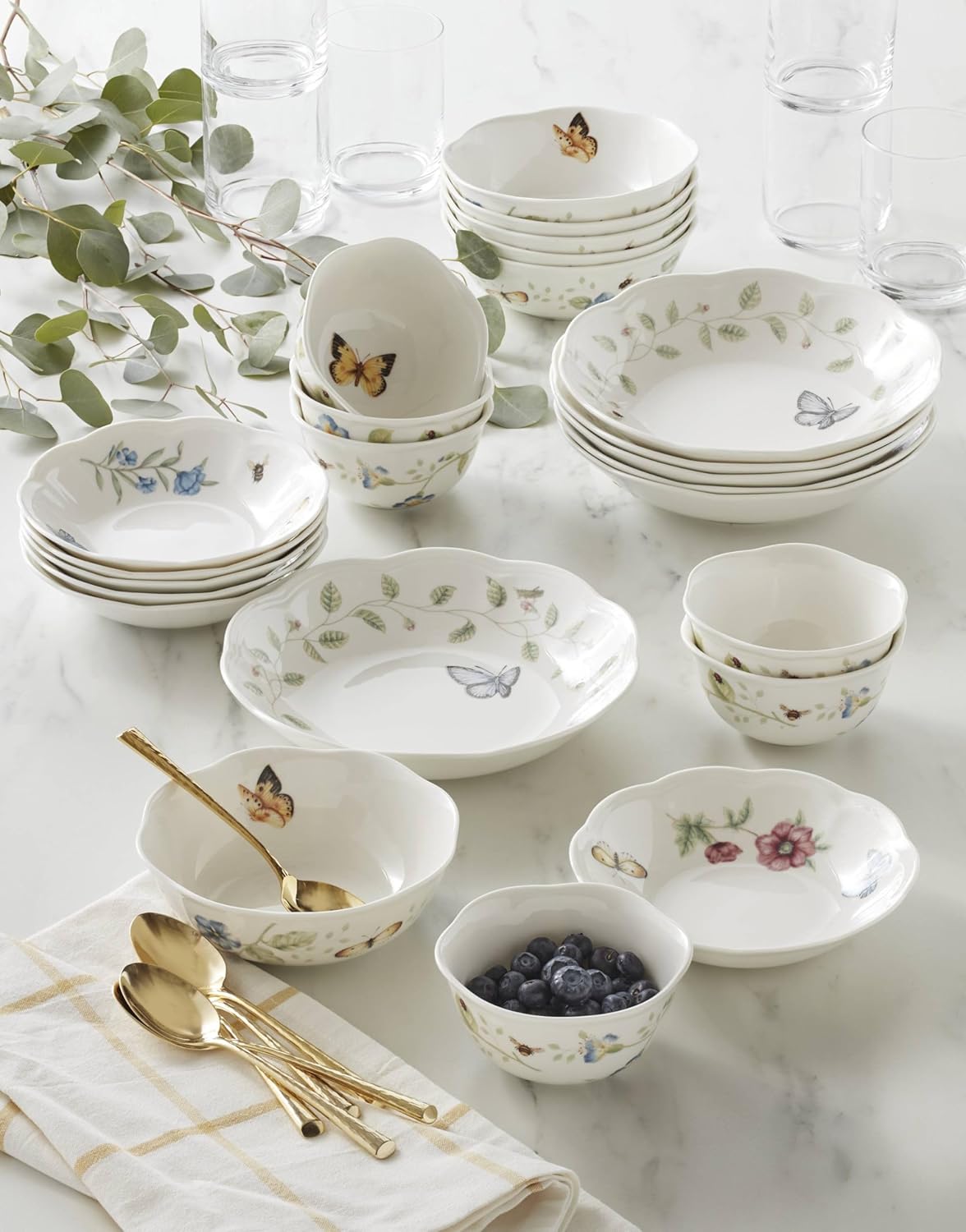 Lenox Butterfly Meadow 24 piece bowls set 895704