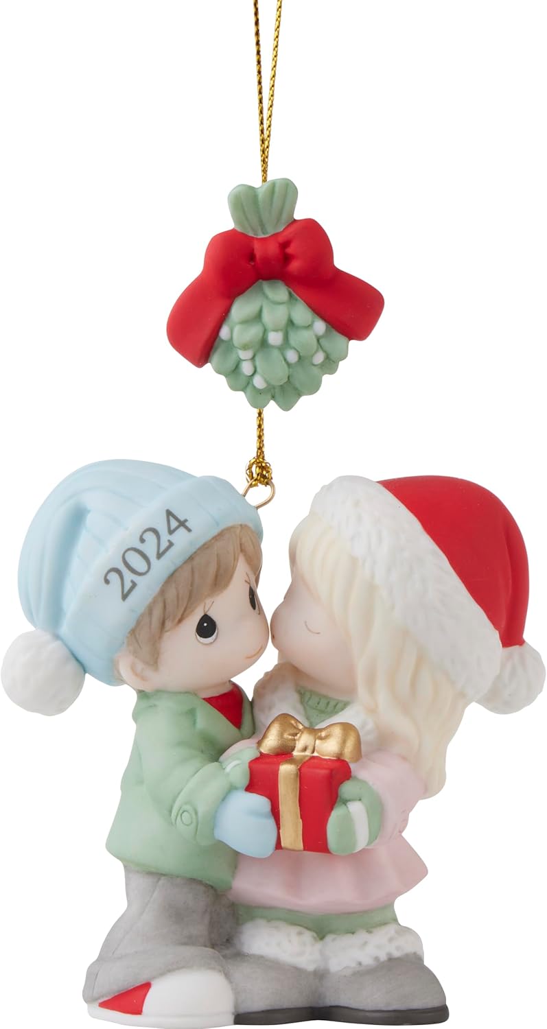 Precious Moments 241004 Our First Christmas Together Dated 2024 Couple Ornament