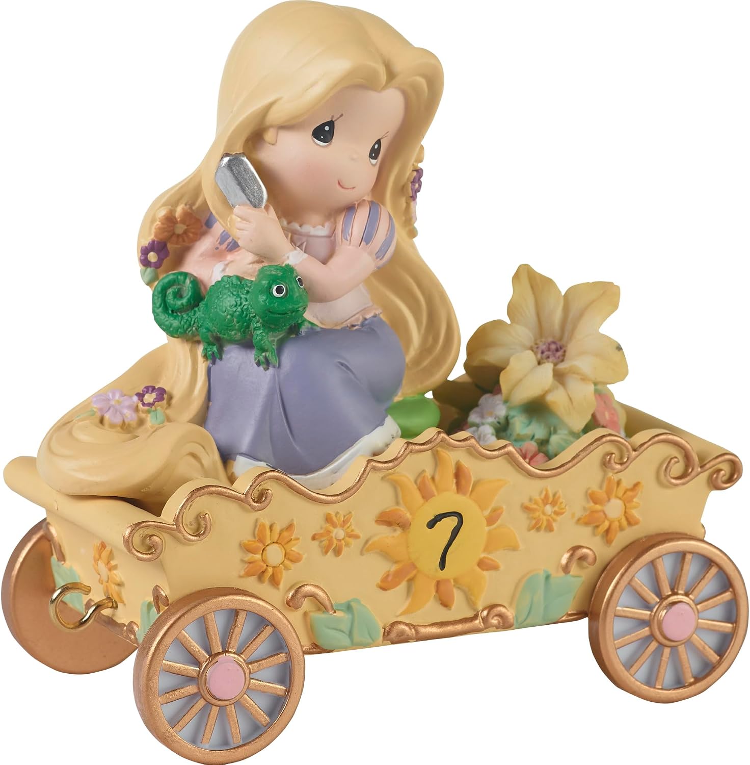 Precious Moments Birthday Parade age 7 I'm In Heaven To Be Seven, Rapunzel Figurine