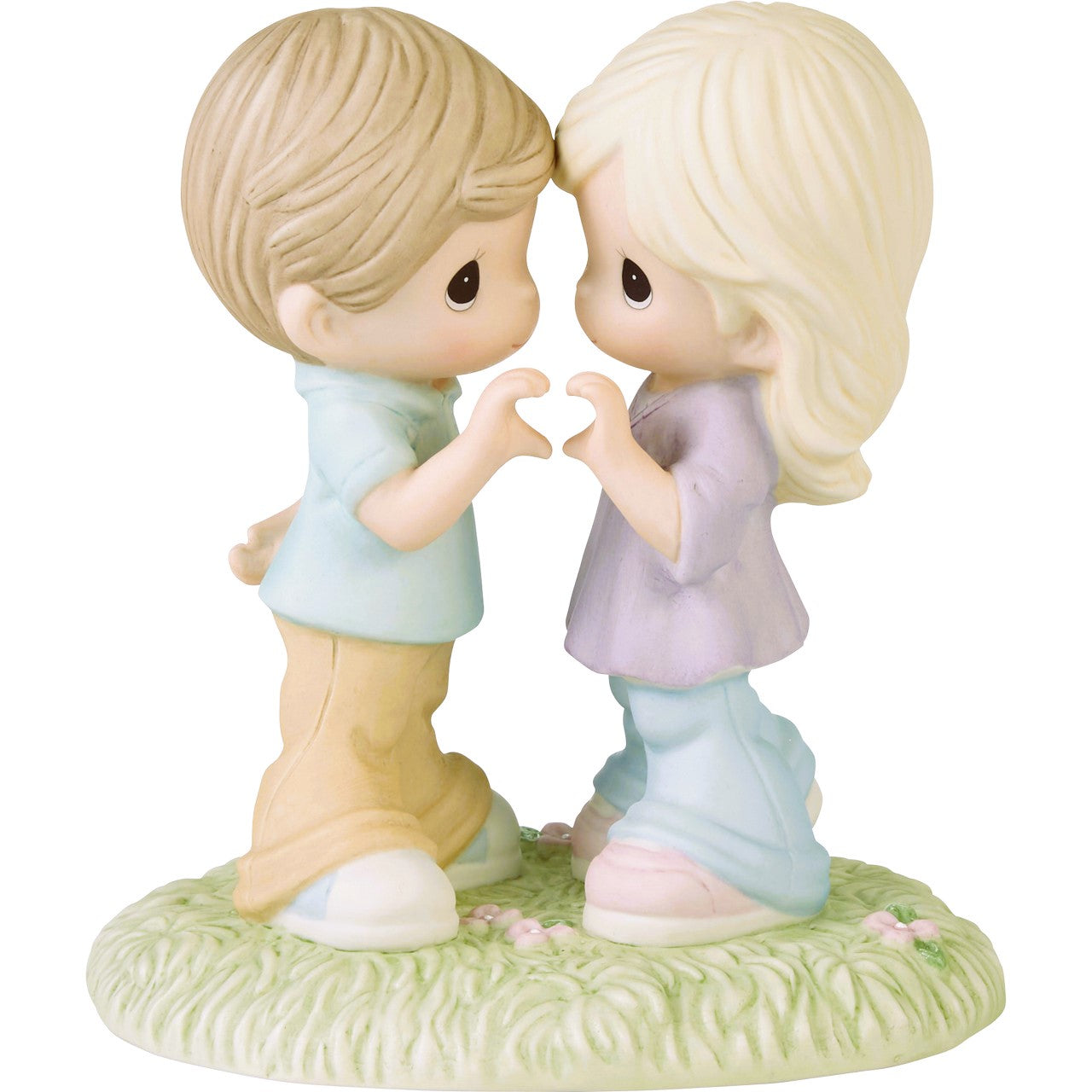 Precious Moments Love Will Keep us Together Porcelain Statue 5.5"tall X 5"wide X 3.8"deep