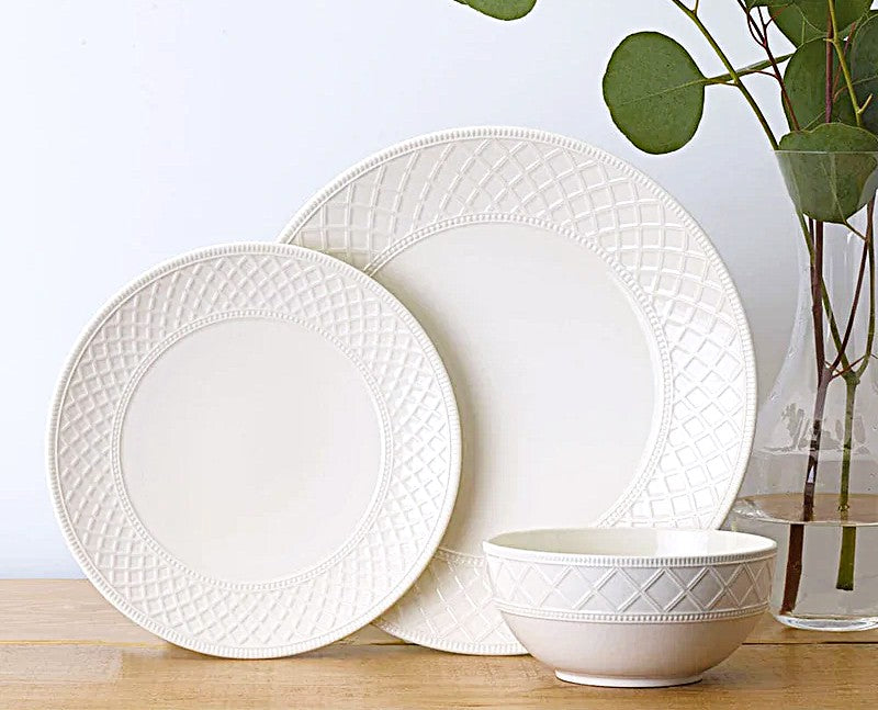 Mikasa Napa Countryside 12 Piece White Dinnerware Set