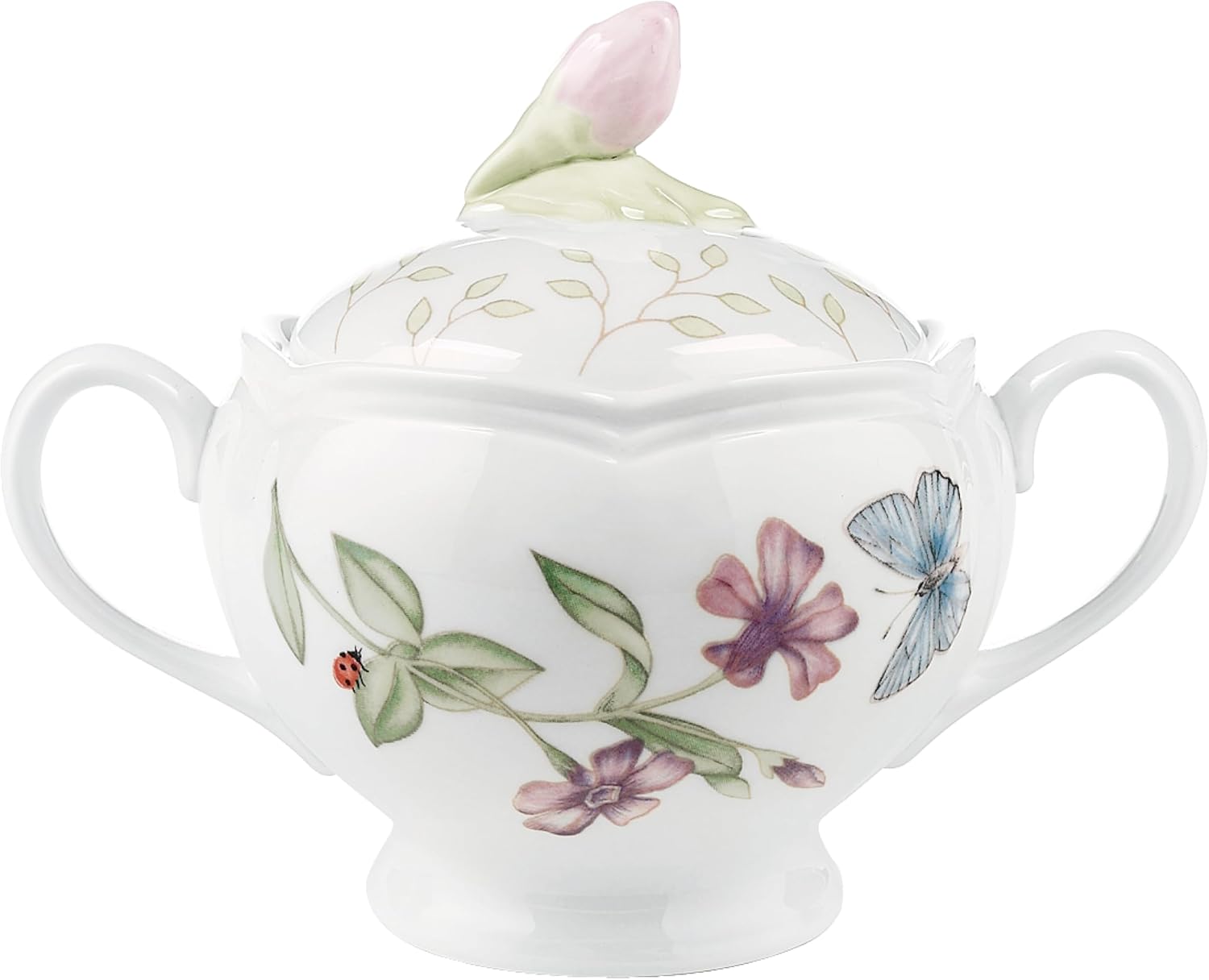 Lenox Butterfly Meadow Sugar Bowl and Cover