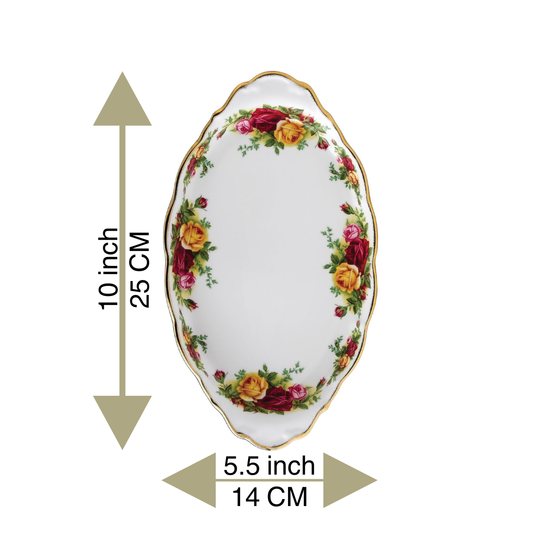 Royal Albert Old Country Roses Tray Regal 10"X 5.5" Bone China