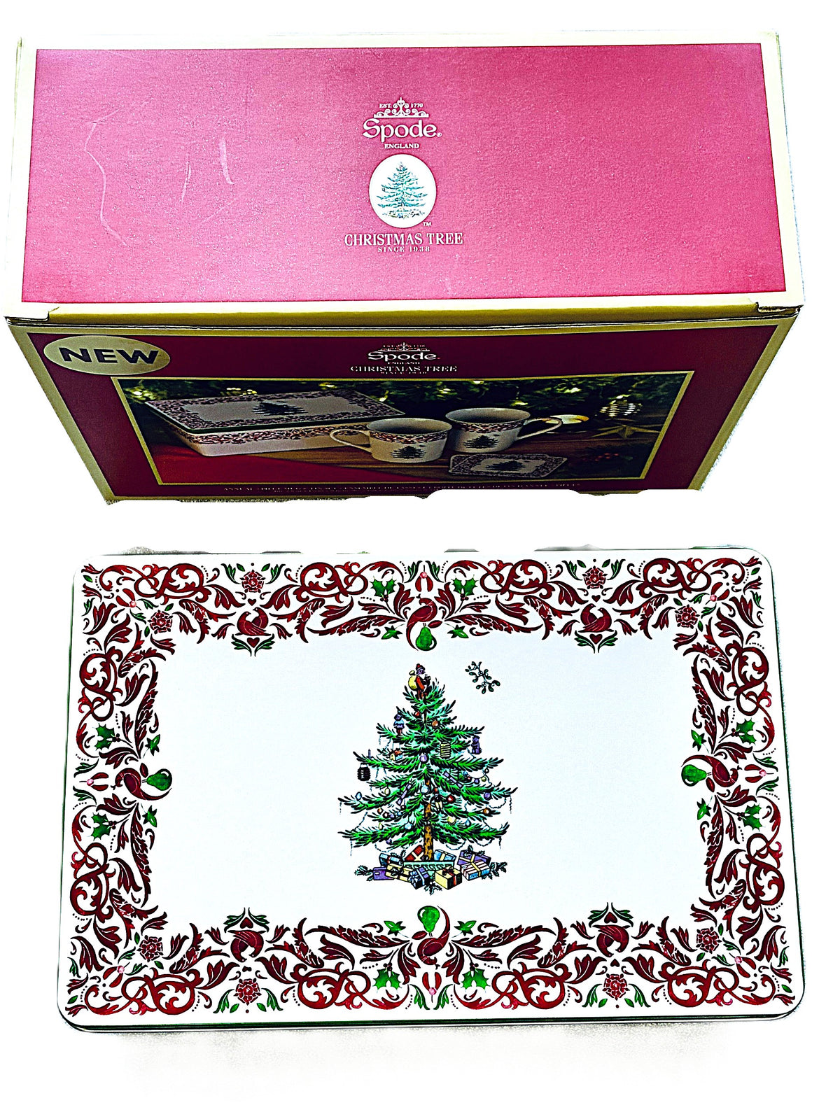 Spode Christmas Tree Mug 5 piece set New 2026 Holiday Season