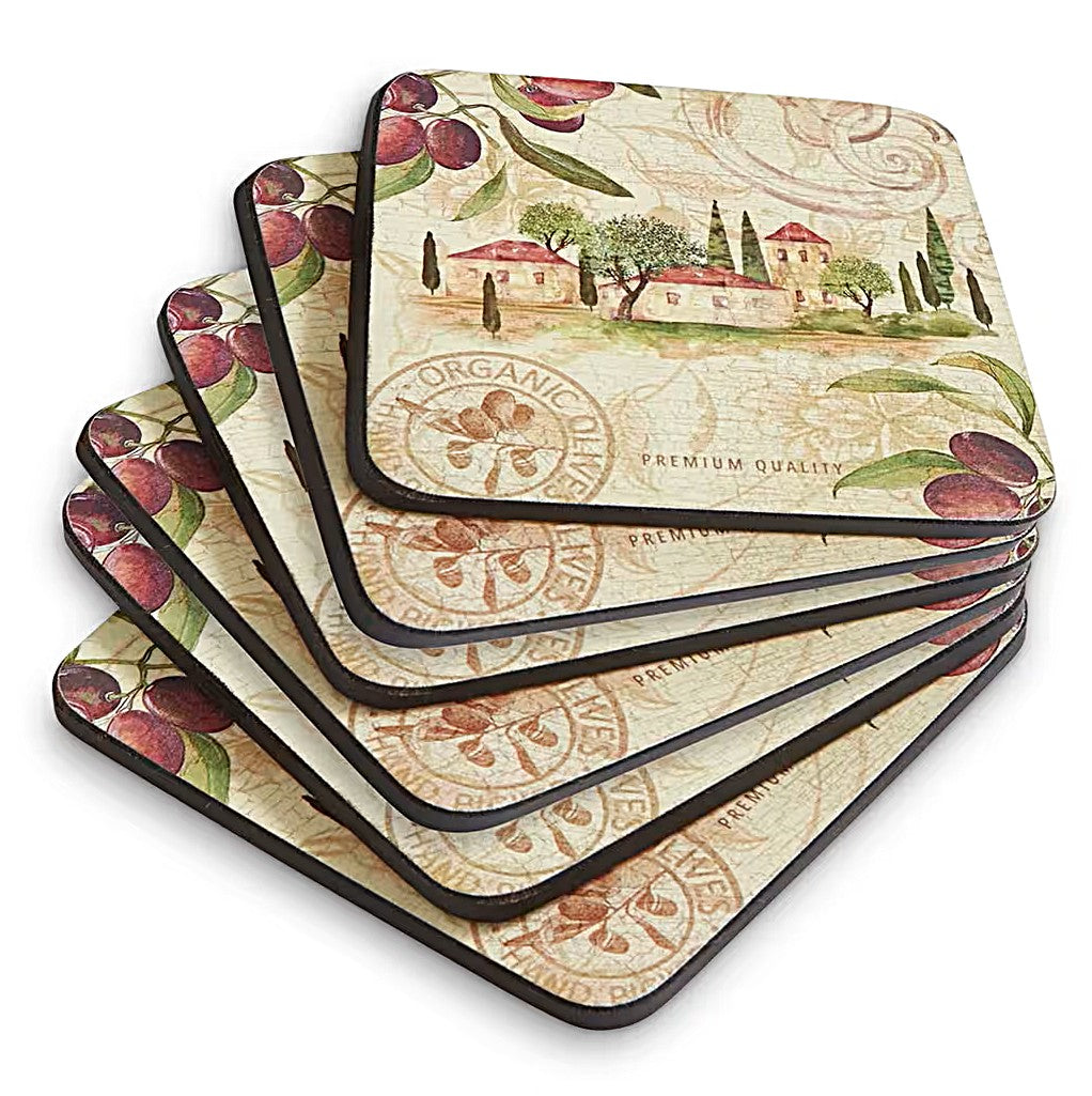 Pimpernel Olive Orchard Coasters Set of 6