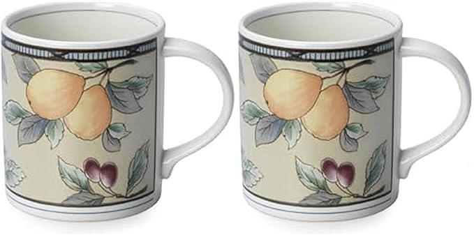 Mikasa Garden Harvest 2 Mugs 15-oz Each