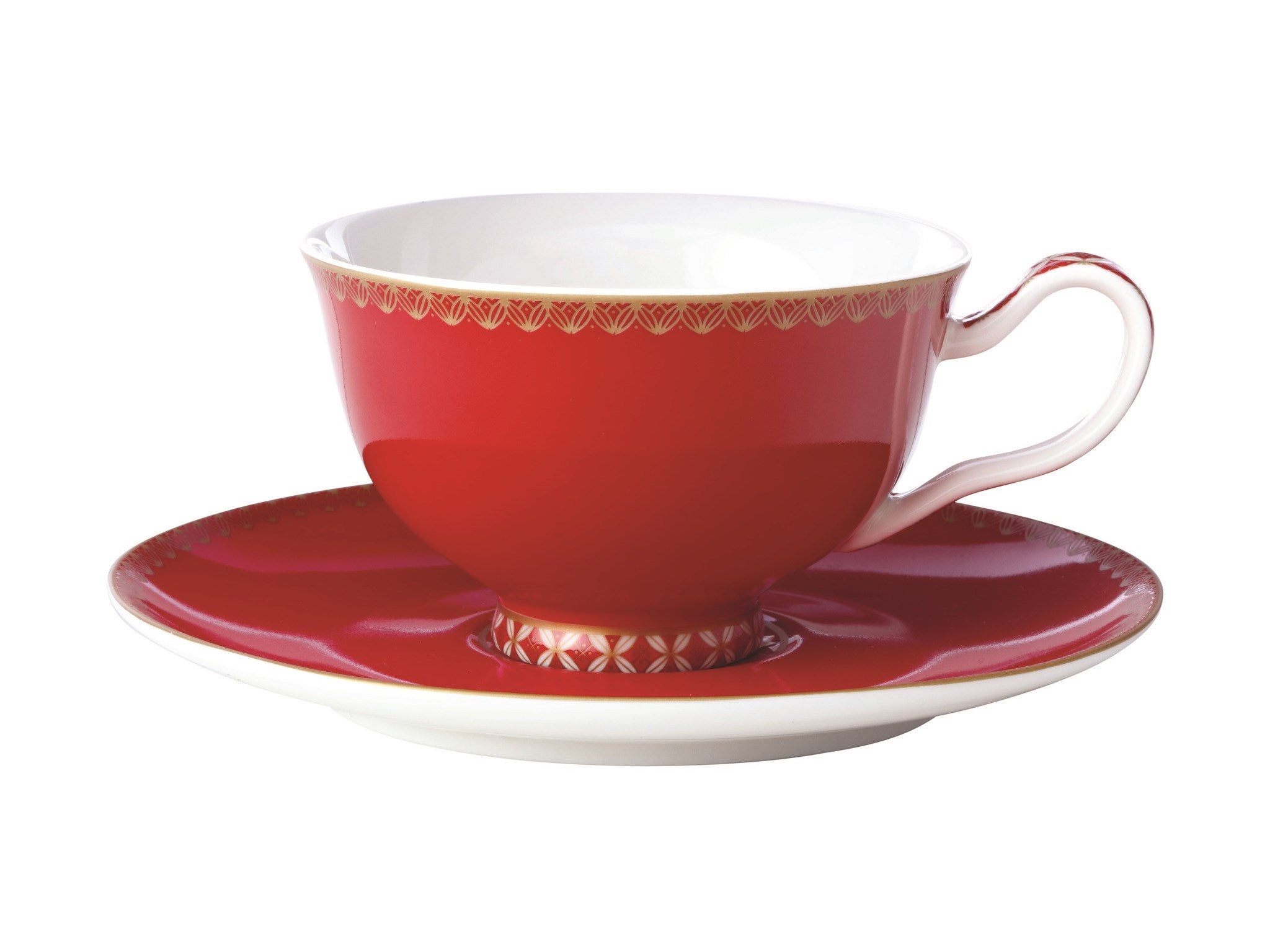 Maxwell & Williams Teacup & saucer Cherry Red