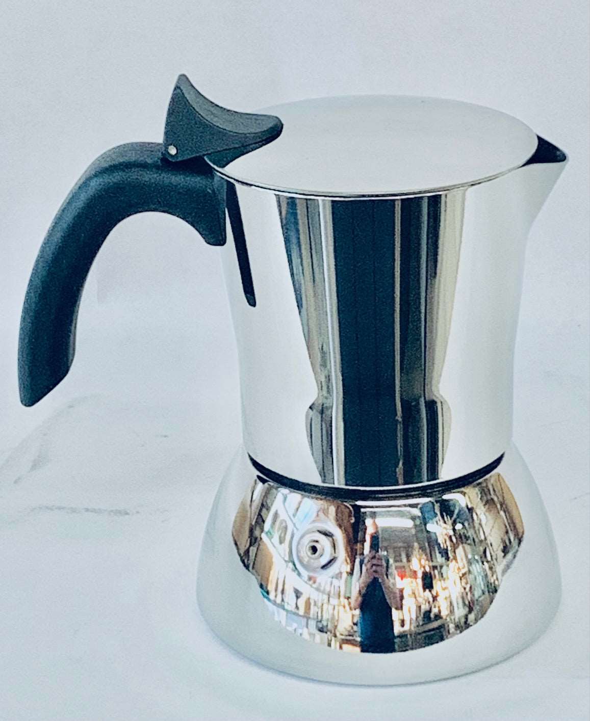 Espresso Maker 3 cups Vitantonio Allegra collection 18/10 Stainless Steel, Made in Italy - Royal Gift