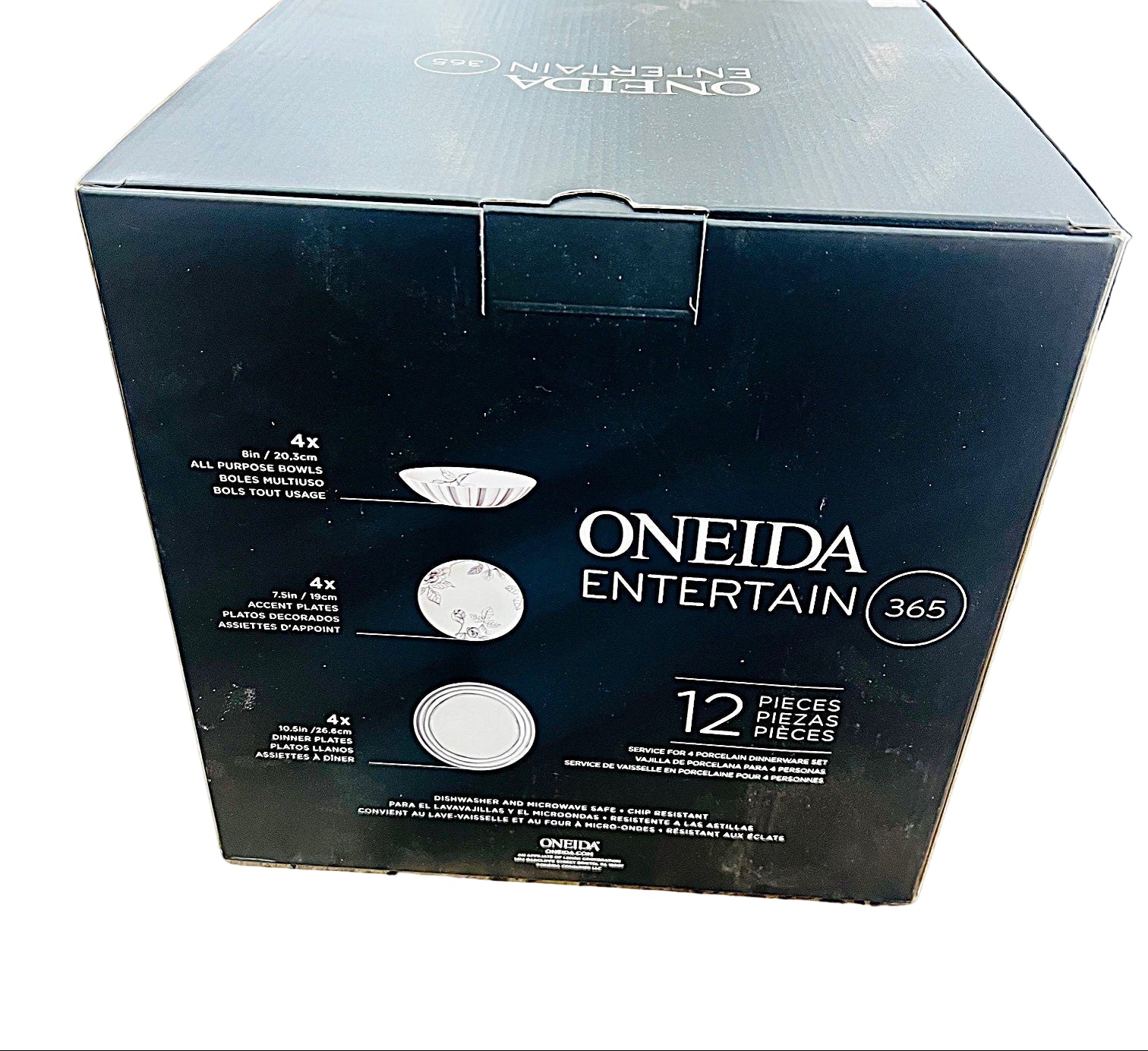 【Oneida】 パンチボウル / パンチカップ10個 / トレー 巨大！！ Oneida 12 Piece Dinnerware Set entertain 365