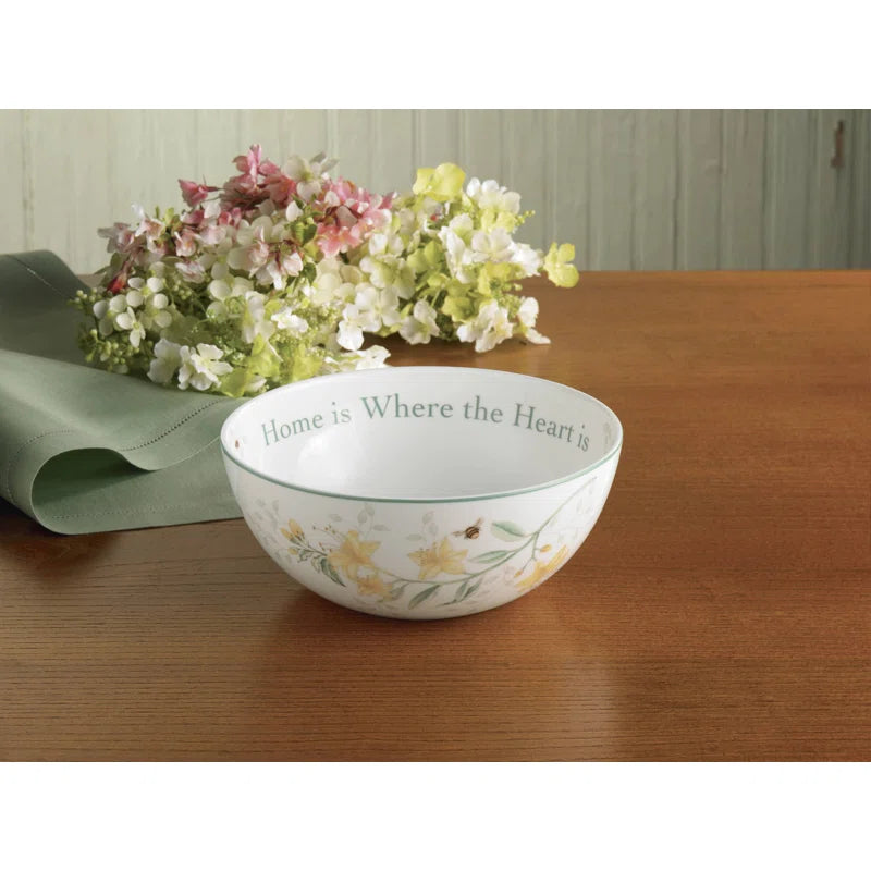 Lenox Butterfly Meadow "Home is Where The Heart is" Bowl