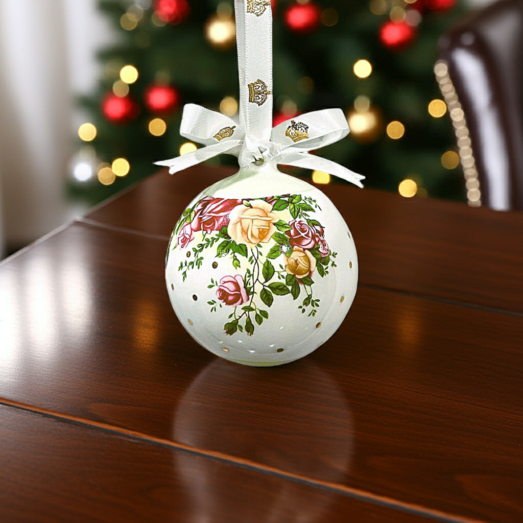 Royal Albert Old Country Roses Bauble 3" Ornament
