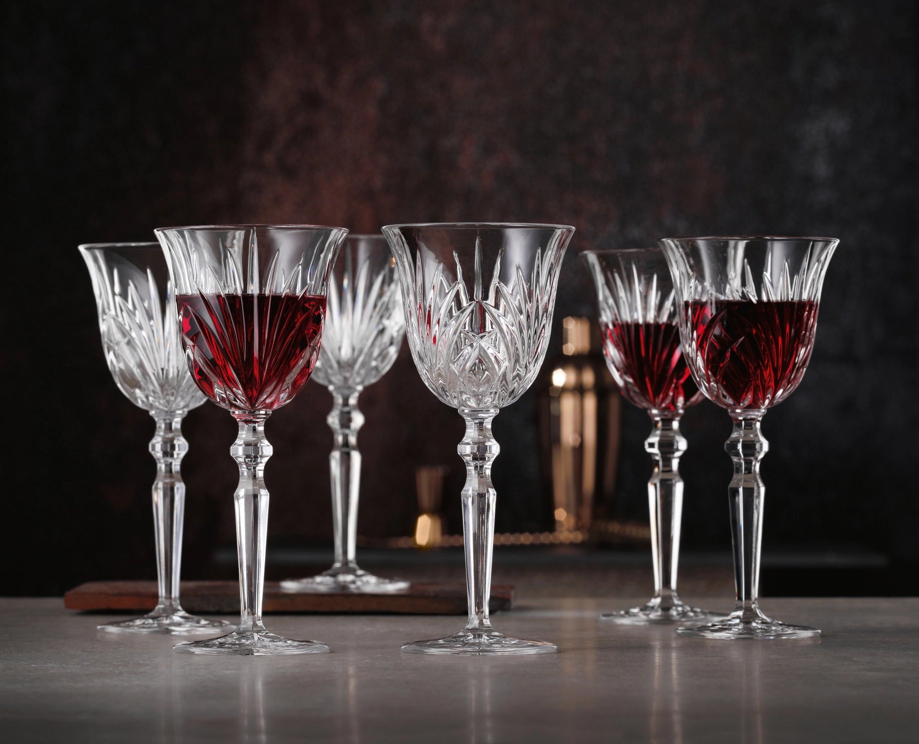 Nachtmann Palais 92951 Red Wine Goblet Set of 6 Red Wine Glasses