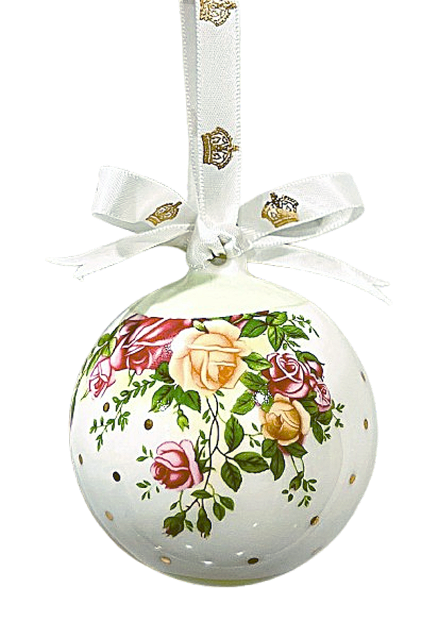 Royal Albert Old Country Roses Bauble 3" Ornament