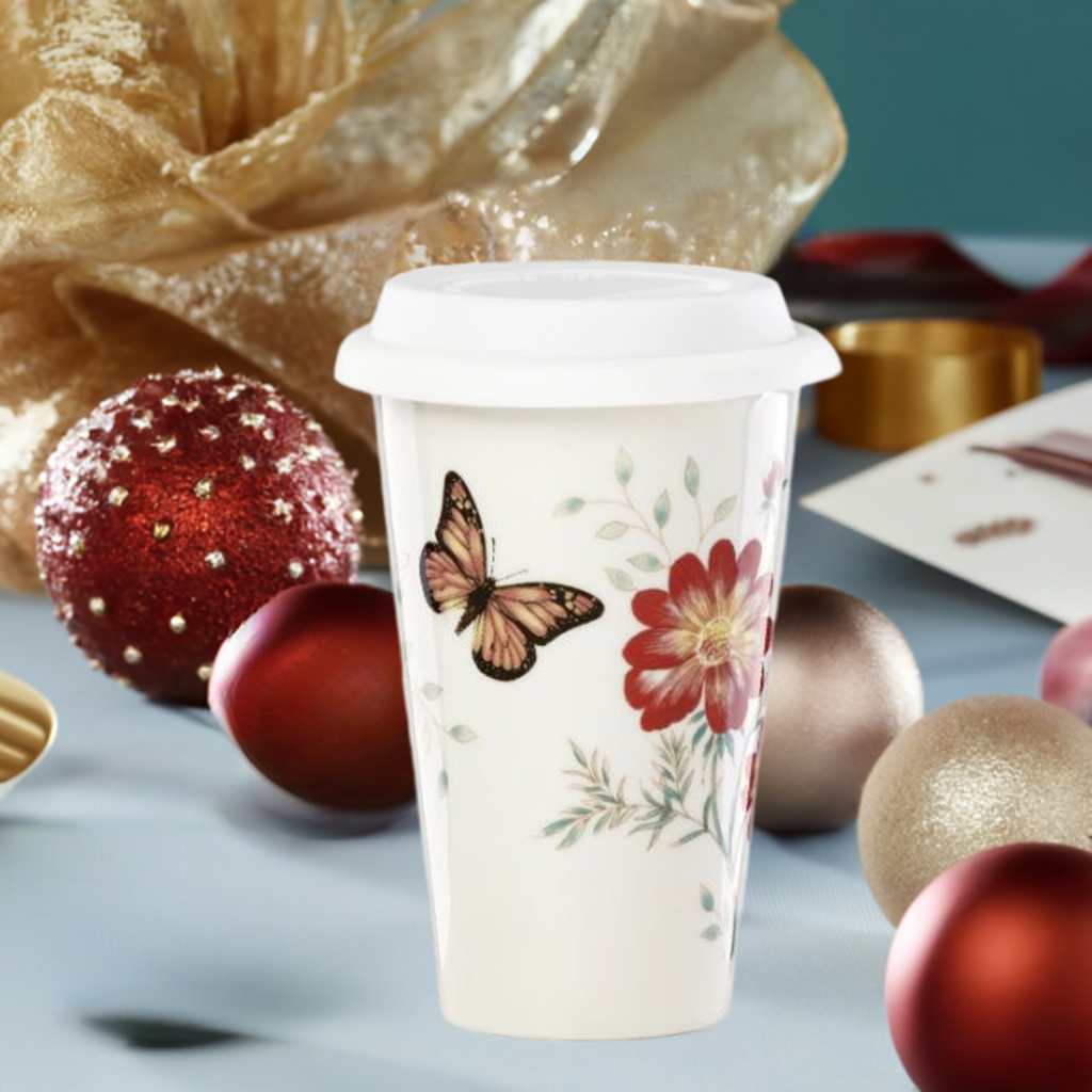 Lenox Butterfly Meadow Travel Mug 10-oz.