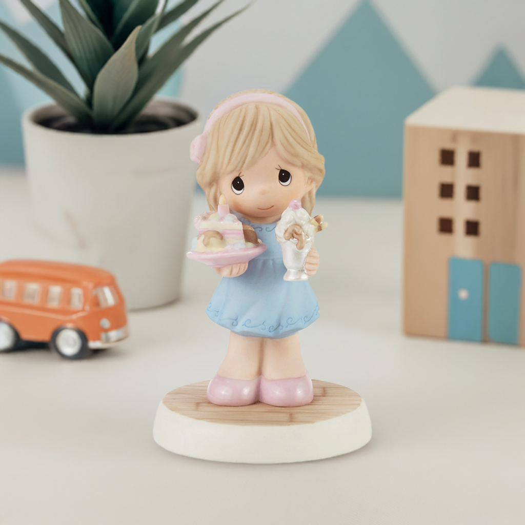 Precious Moments "Hoping Your Birthday Is Extra Sweet" Porcelain Figurine