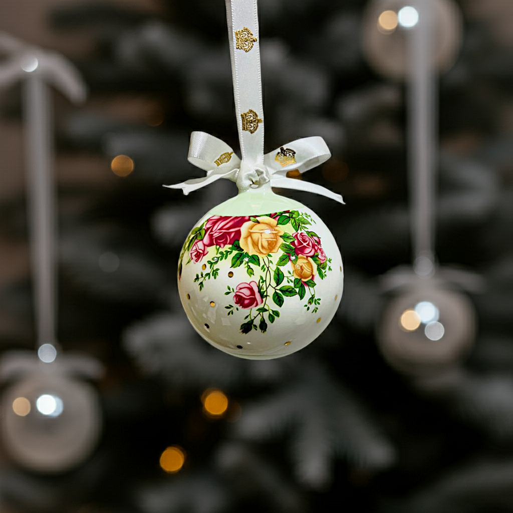 Royal Albert Old Country Roses Bauble 3" Ornament