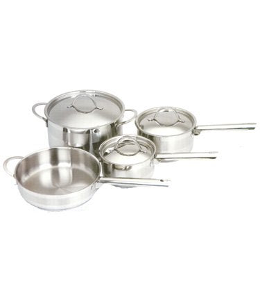 Cookware Pots Pro 7 Piece Set 18/10 Stainless Steel - Royal Gift