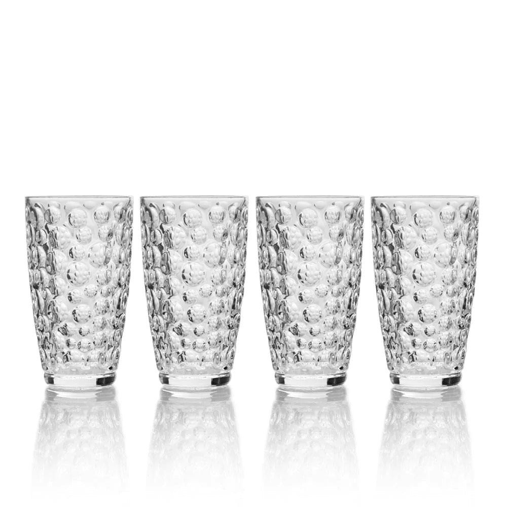 Mikasa Eau De Vie 4 Highball fine crystal Glasses 11.5-oz Each - Royal Gift