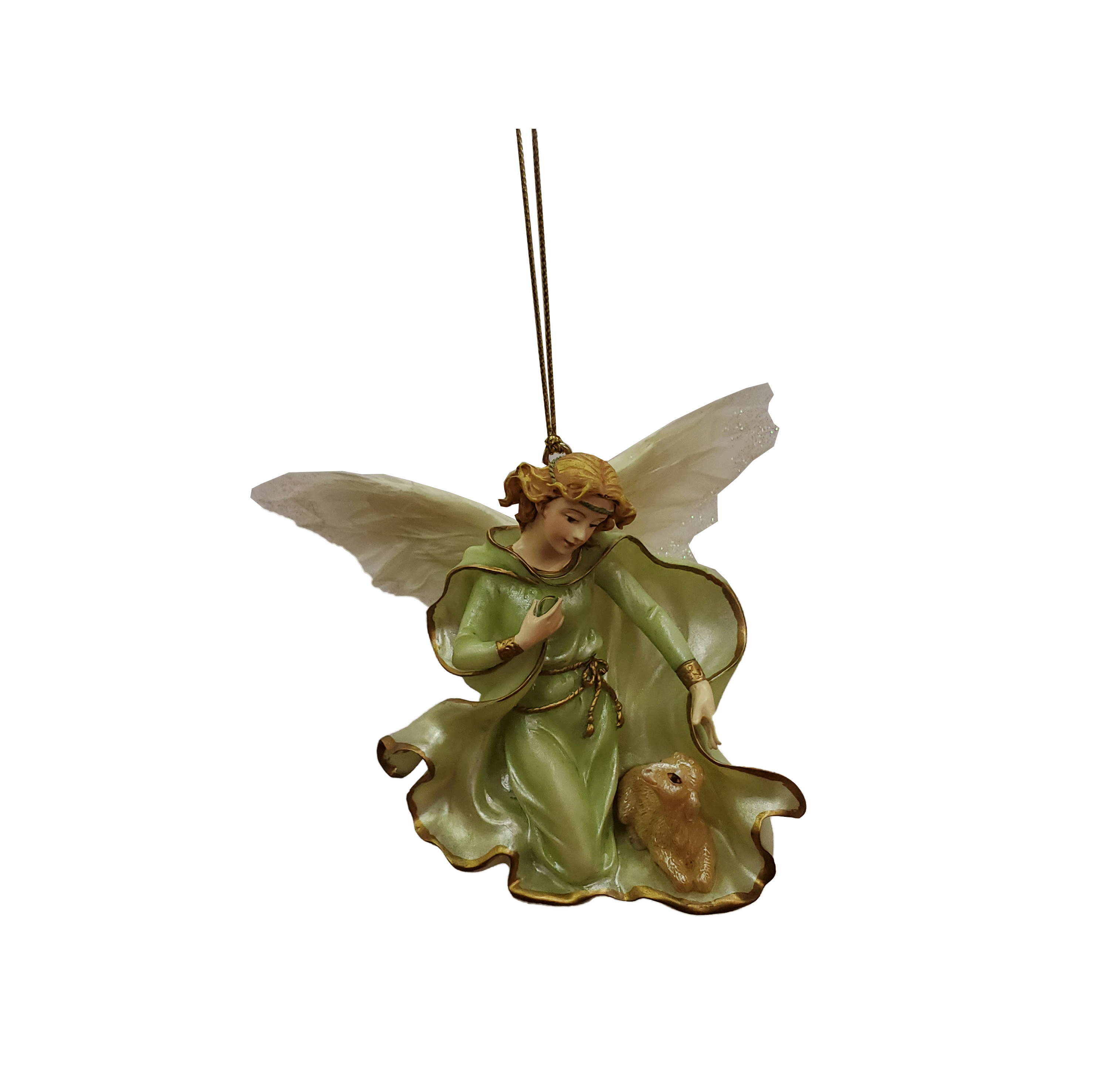 Bradford Exchange Millennial Angel Ornament Green - Royal Gift