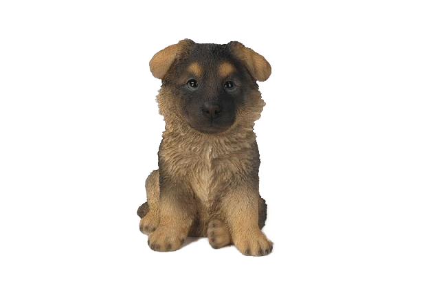 German Shepherd Sitting Puppy Figurine 7" - Royal Gift