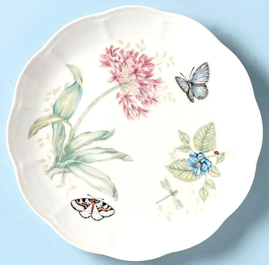 Lenox Butterfly Meadow Dinner plate eastern tailed blue 11" 27cm diameter - Royal Gift