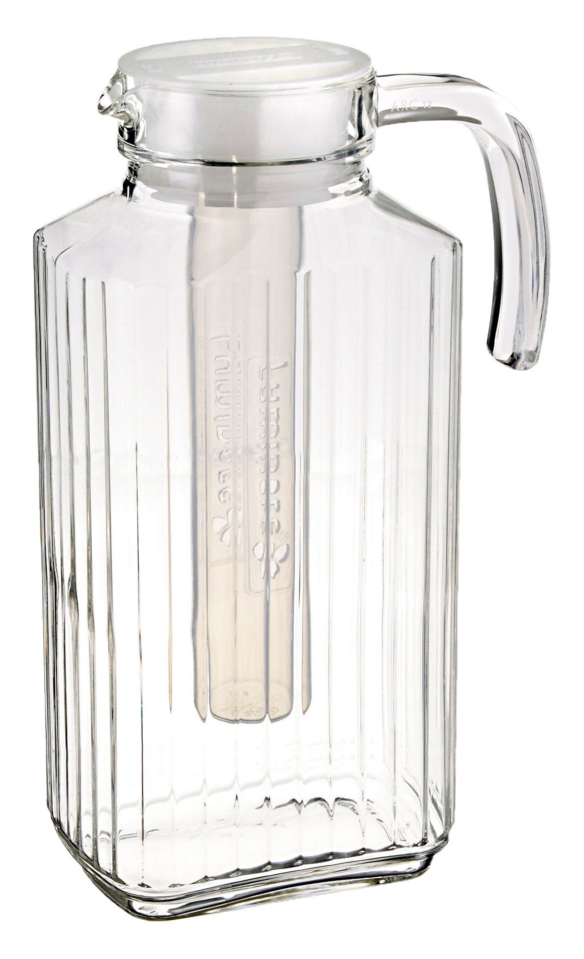 Luminarc Quadro Jug Glass With Lid 57.5-oz. - Royal Gift
