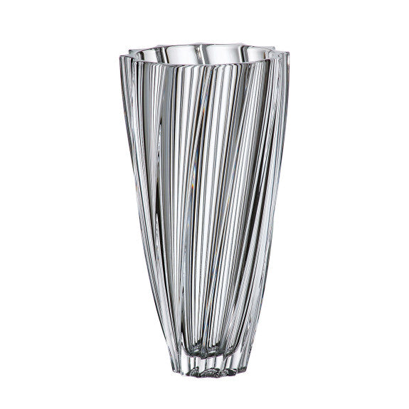 Bohemia Scallop Crystal Vase, 30cm 12"tall - Royal Gift