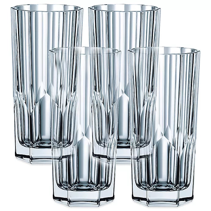 Nachtmann Aspen Highball crystal Glasses, Set of 4 - Royal Gift