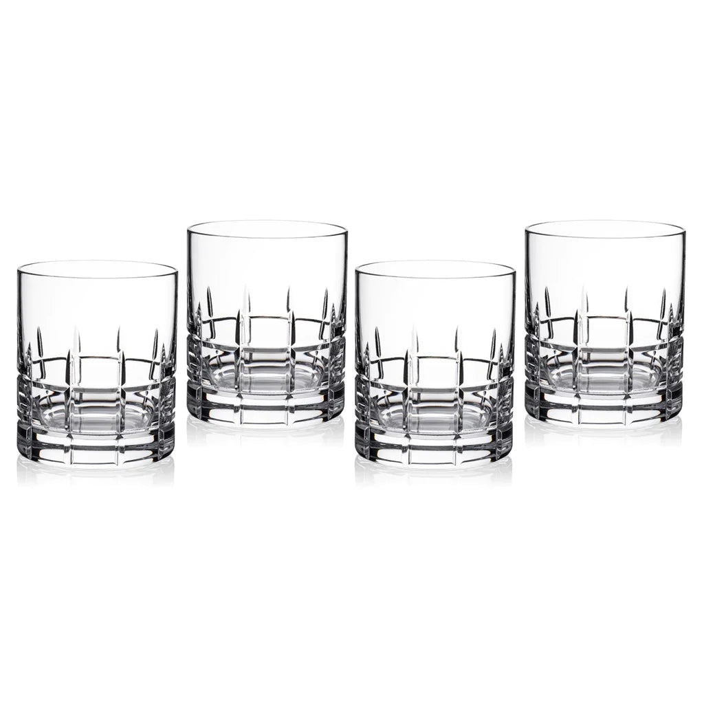 Waterford Harper Double Old Fashion 4 Crystal Glasses. - Royal Gift