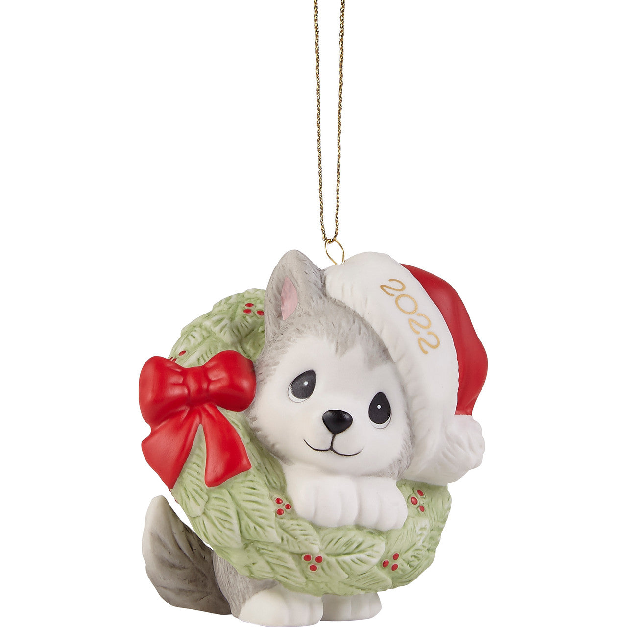 Precious Moments Dog Ornament 2022 Bisque Porcelain - Royal Gift