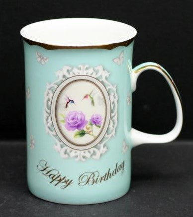 Happy Birthday Mug Bone China - Royal Gift