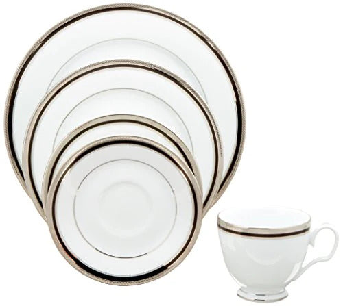 Noritake Austin Platinum 50-Piece Dinnerware Set, Service for 8 - Royal Gift
