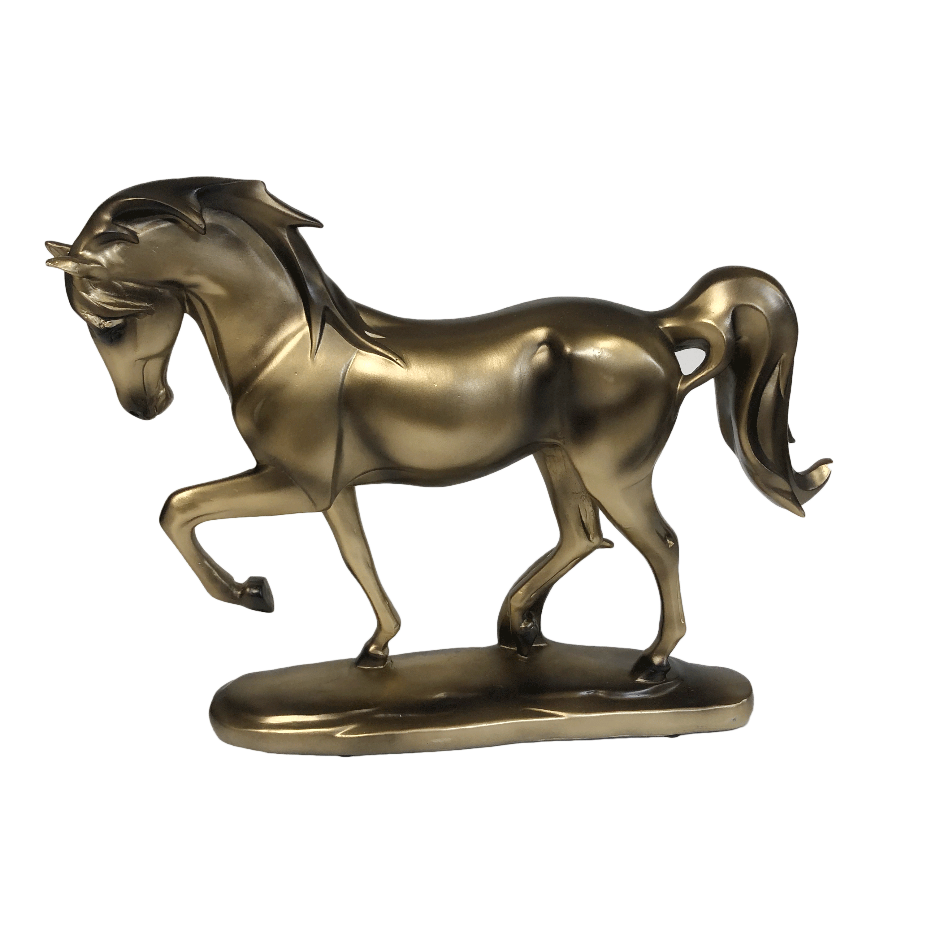 Gold Horse Figurine 16x12 - Royal Gift