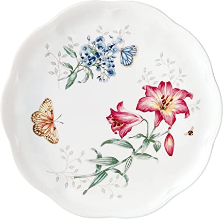 Lenox Butterfly Meadow Dinner plate fritillary 11" 27cm diameter - Royal Gift