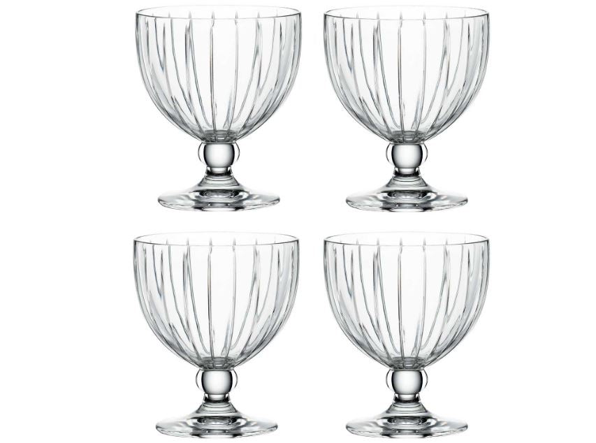 Spiegelau Milano Crystal Fruit Bowl, Set of 4 Footed - Royal Gift