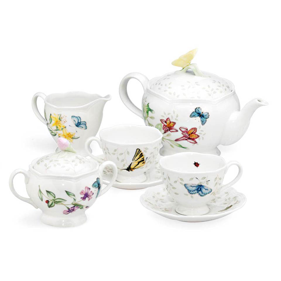 Lenox Butterfly Meadow Tea Set 9-Piece - Royal Gift