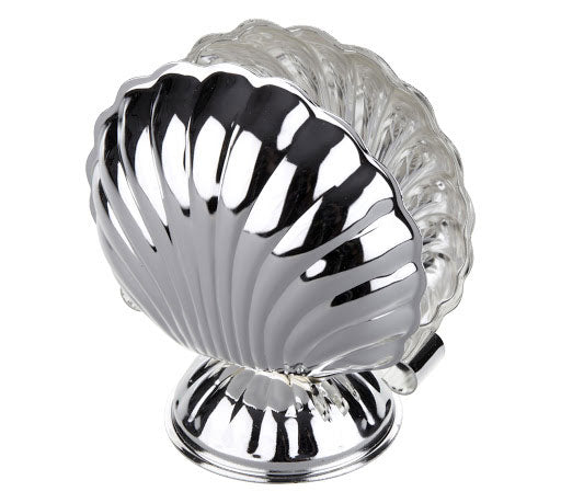 Queen Anne Serviette Napkin Holder Silver Plated Sea Shell Tarnish Resistant - Royal Gift