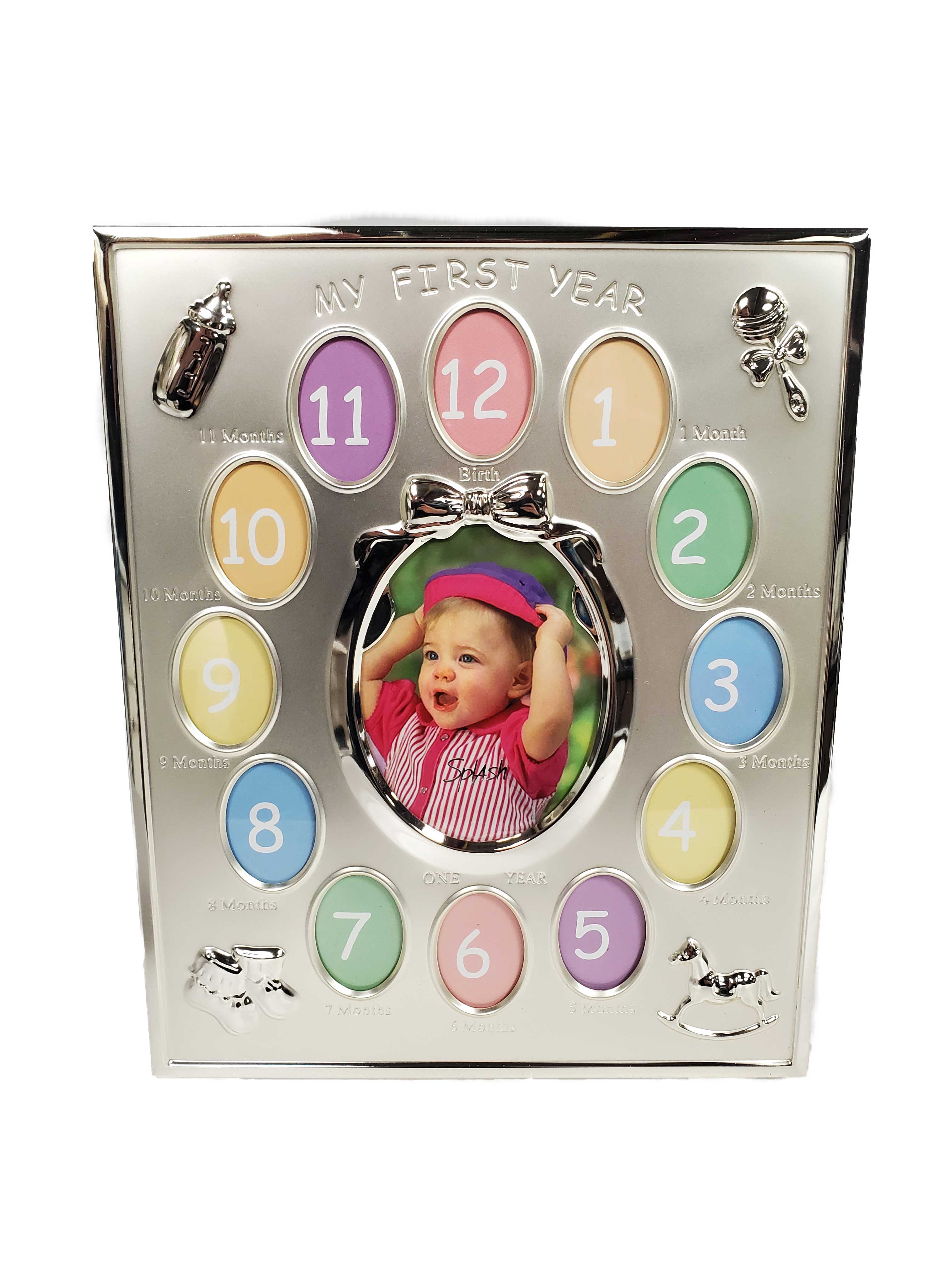 Baby's First Year Photo Frame 11" x 9" - Royal Gift