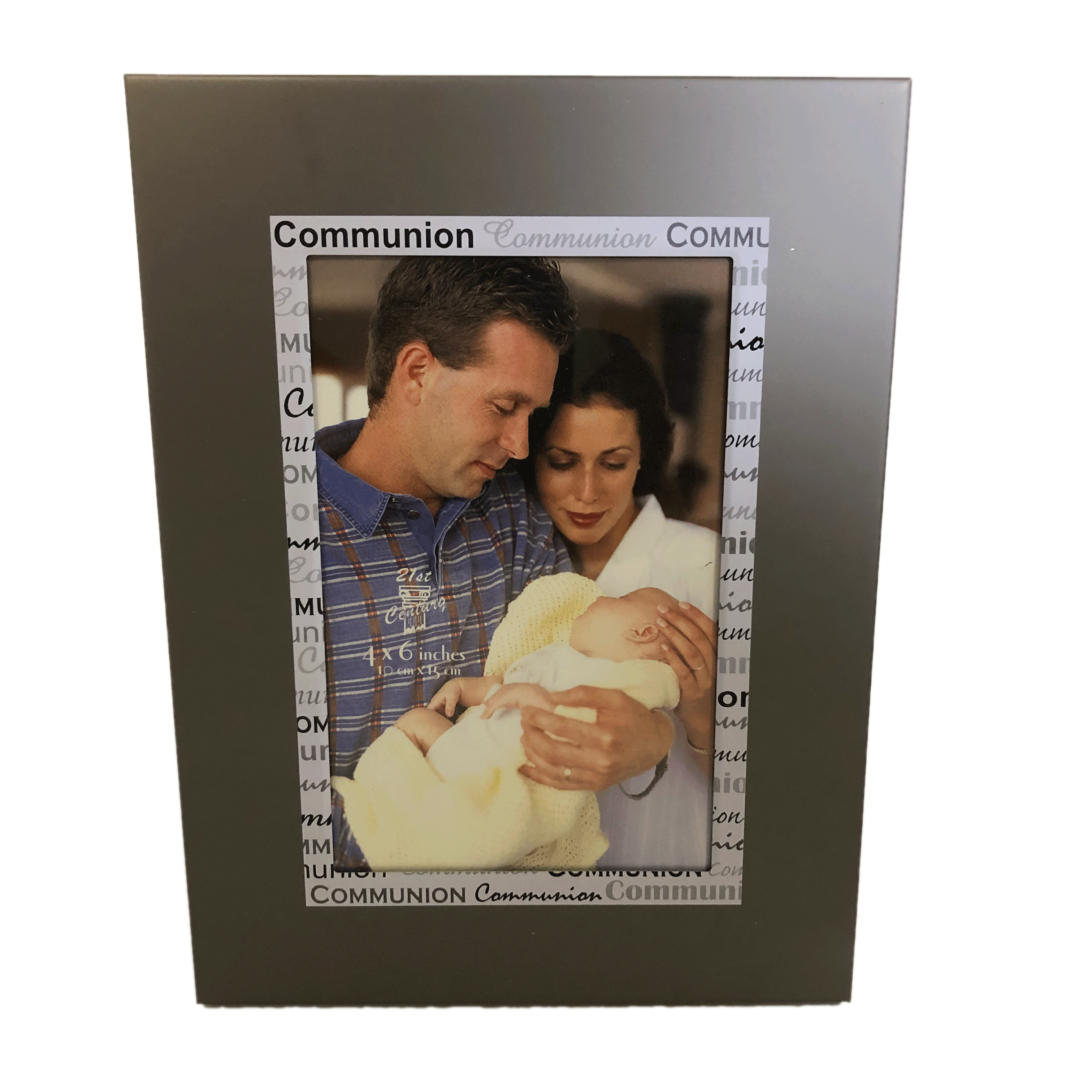 Communion Picture Frame - 4x6" Pewter - Royal Gift