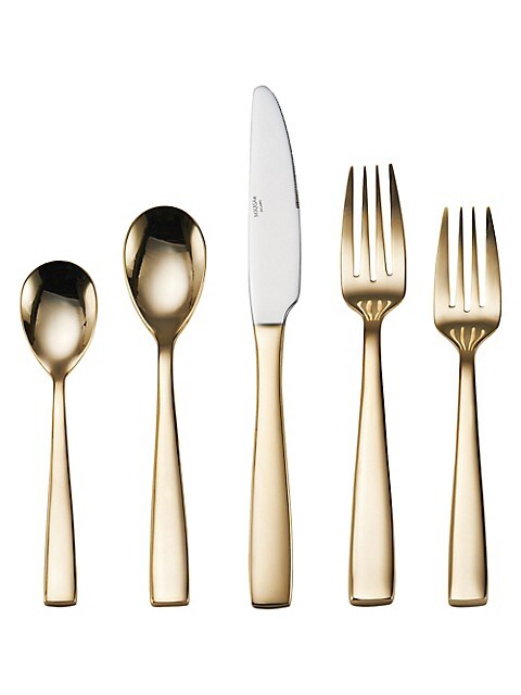 Mikasa Delano 20 Piece set, rose gold plated on forged Stainless Steel - Royal Gift