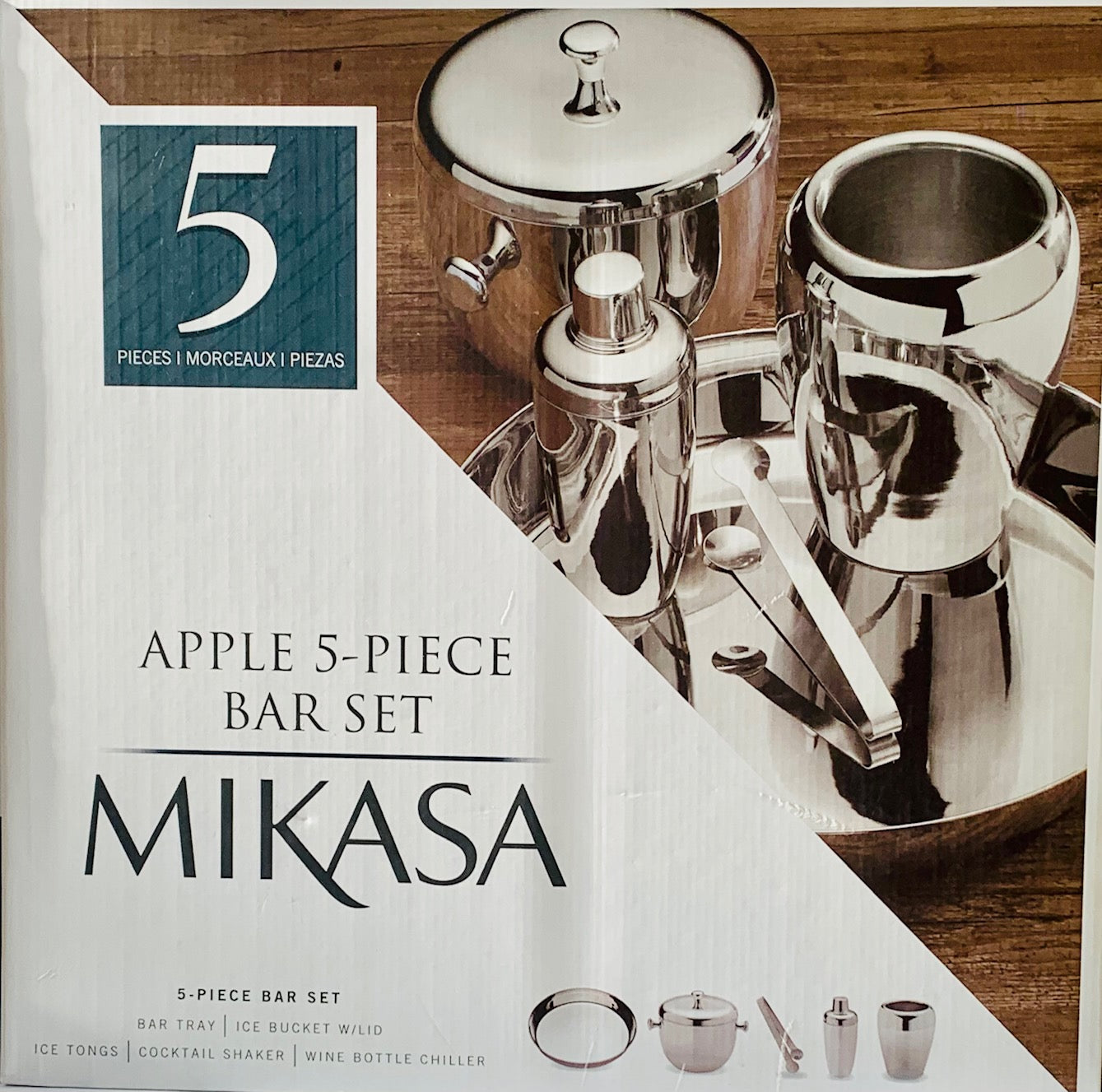 Mikasa 5 piece Bar Stainless Steel Set - Royal Gift