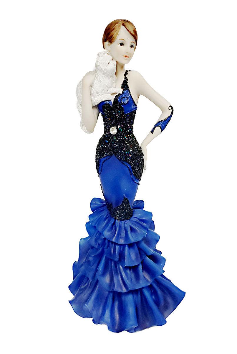 Lady and Cat Figurine 13.5" - Royal Gift