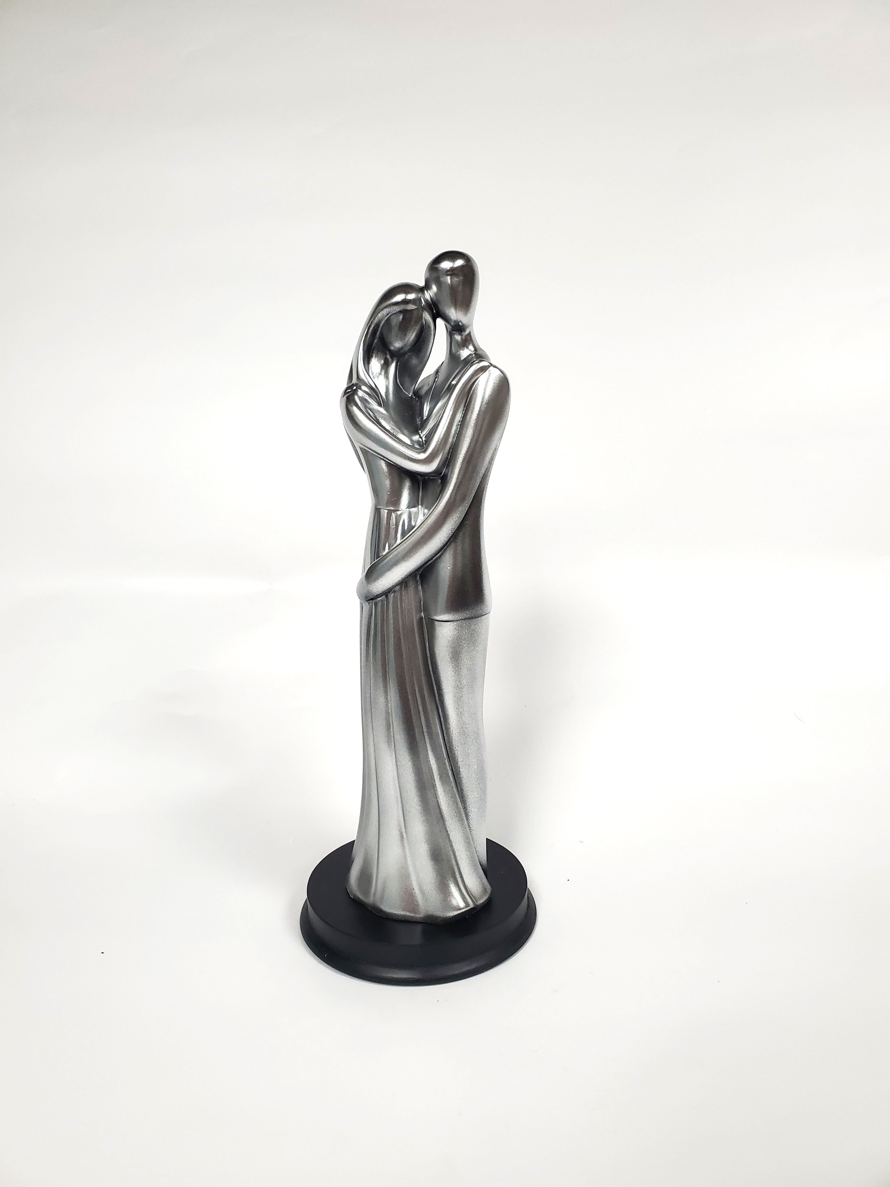 Couple Embracing Statue 12" X 4" X 4" - Royal Gift