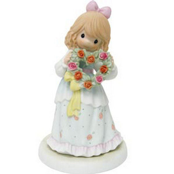 Precious Moments A Smile is Cherished in the Heart porcelain figurine 7"tall - Royal Gift